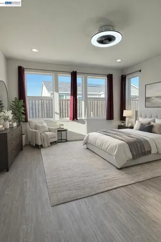 AI Virtually Staged Primary Bedroom