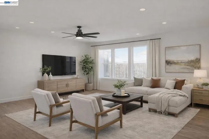 AI Virtually Staged Living Room