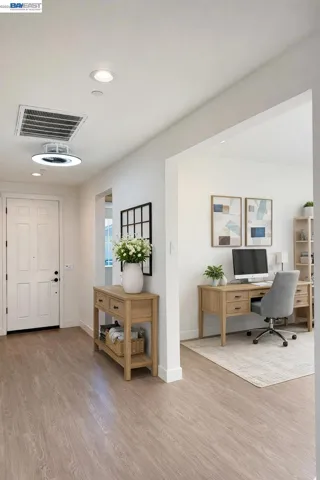 AI Virtually Staged Hallway
