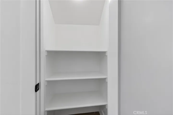 Pantry with door