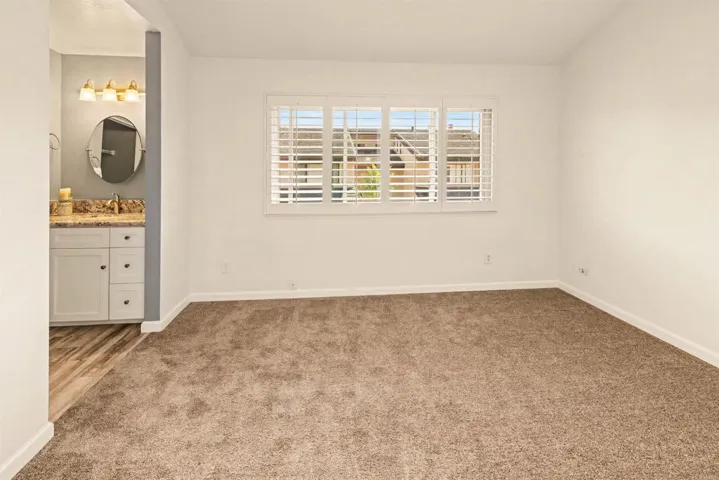 With attached bathroom