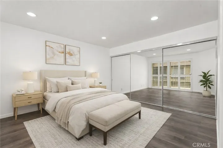 Virtually Staged Master Bedroom