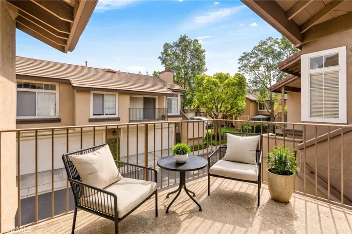 Virtually Staged Master Bedroom Balcony