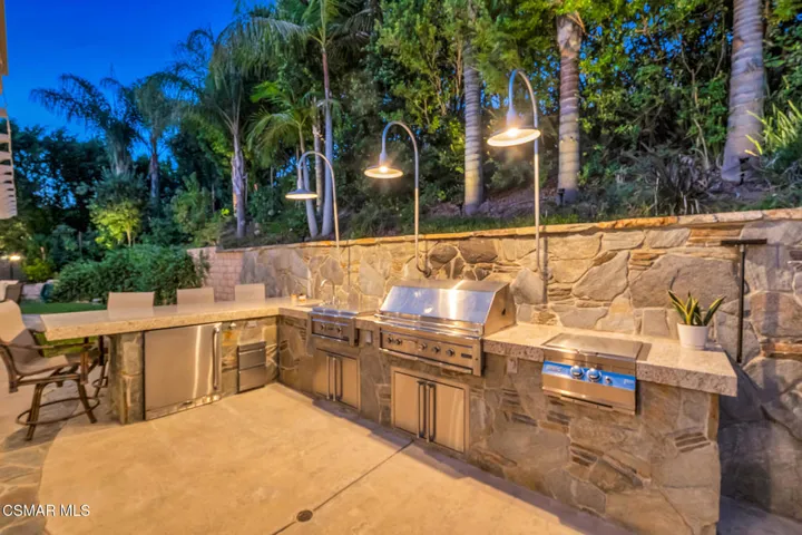 Outdoor Kitchen Sunset