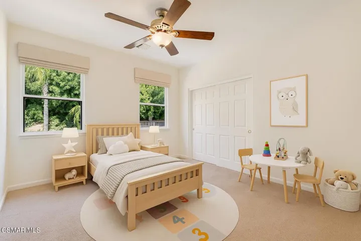 Virtually Staged Secondary Bedroom