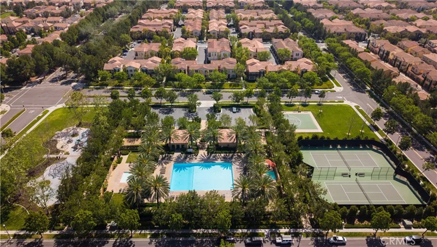 Community tennis courts and swimming pool