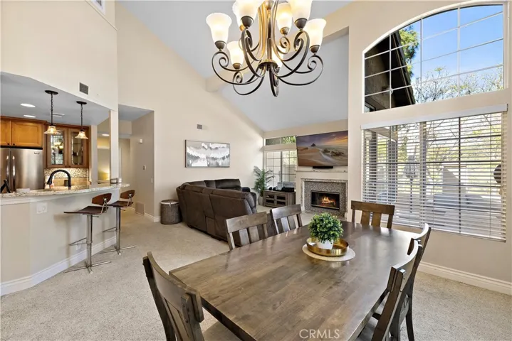 Easy access to dining room of living and kitchen