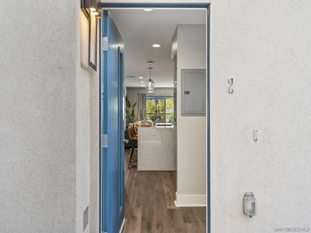 Entry from the interior corridor.
