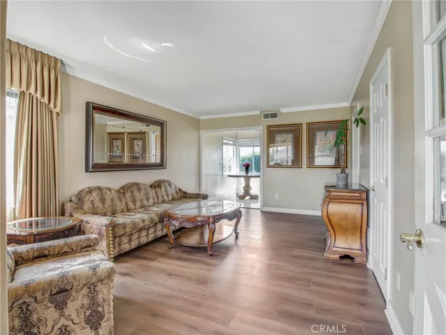 Living room from front door view