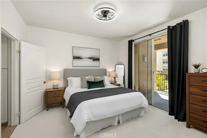 Digitally rendered staging of Bedroom