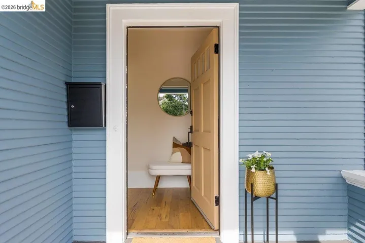 View of exterior entry