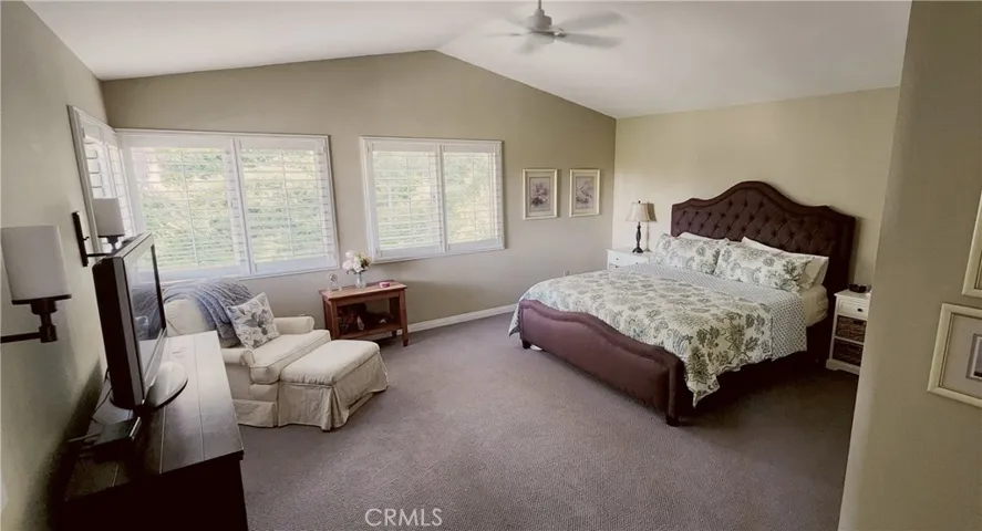 Spacious primary bedroom