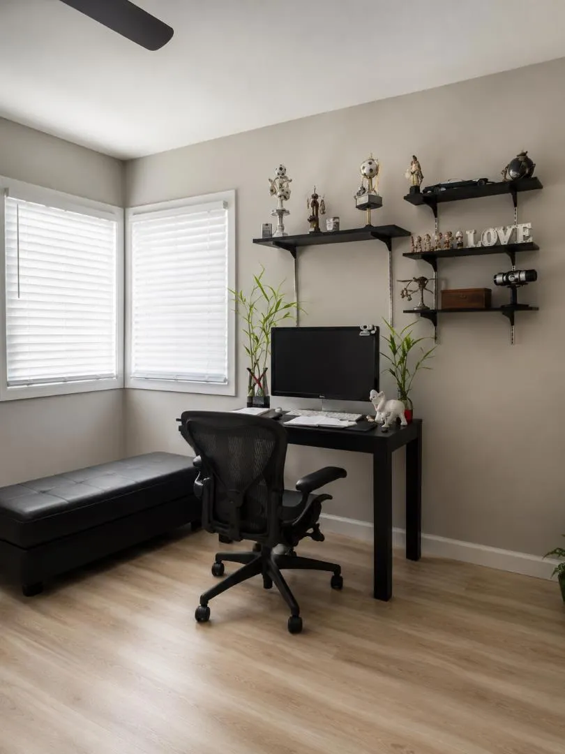 Third bedroom/bonus room ideal for office, gym, or guest space.