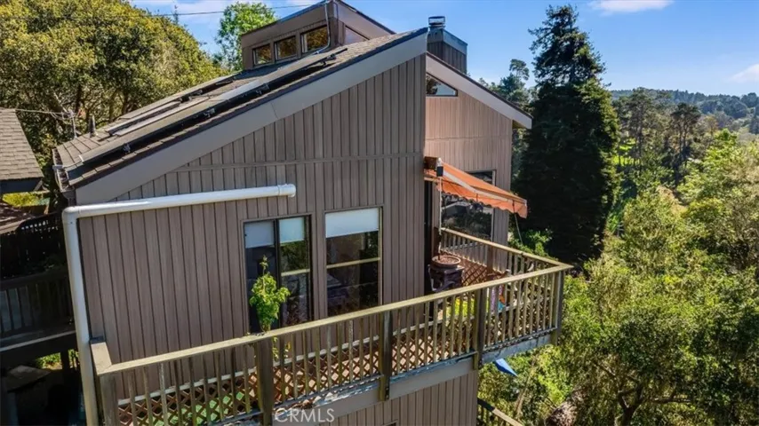 View of top deck that wraps around dining area.