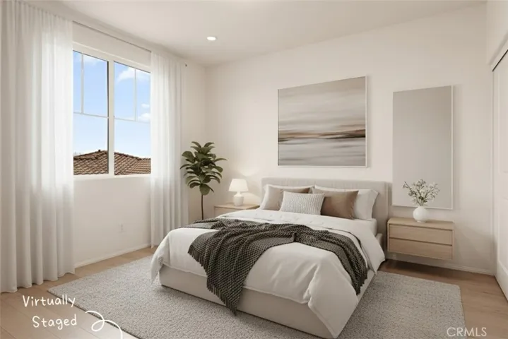 Virtually Staged Second Bedroom