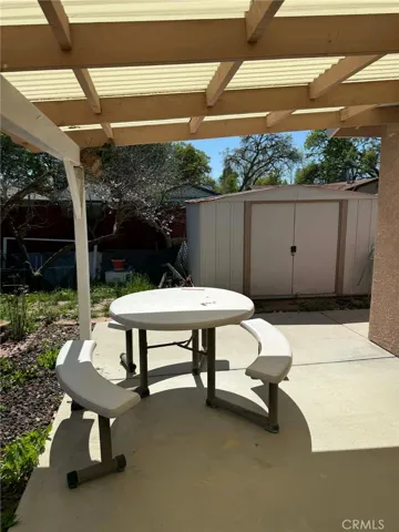 Backyard storage shed
