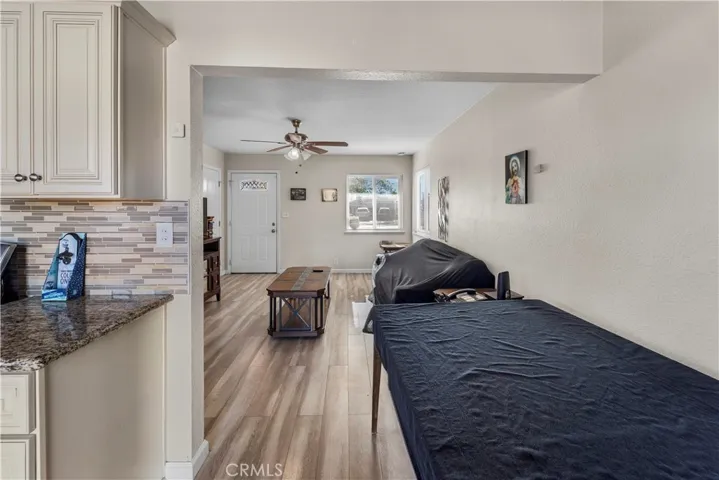 Dining and living area