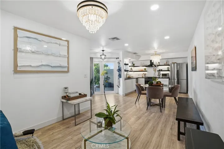 Living space with new premium flooring