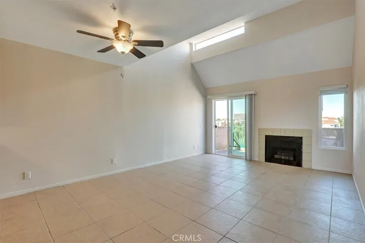 Spacious living room-dining area