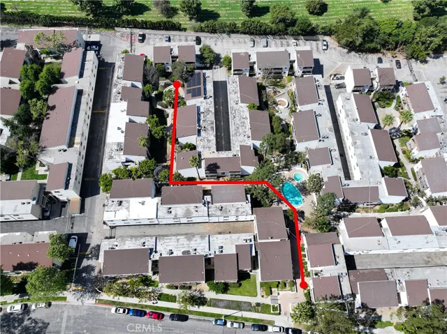 Enter at Main Entrance Red Line locates Unit