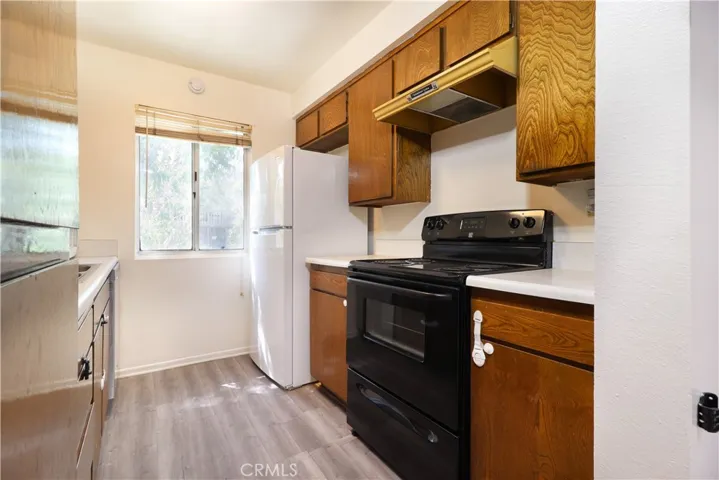 Kitchen with Stove and Refrigerator