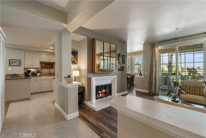 Fire place was virtually enhanced