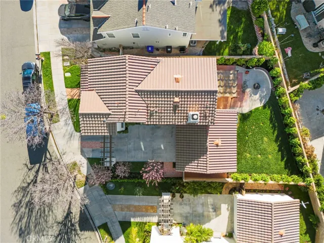 Aerial view of property