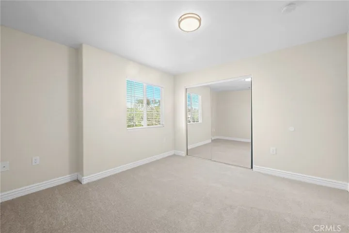 Mirror closet doors in bedroom #2.