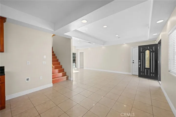 Spacious Living area opens to the patio in back.