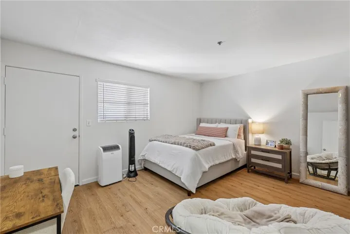 One of two spacious bedrooms