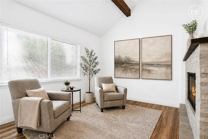Virtually Enhanced to give an idea of what the rooms would look like with neutral colors and design.
