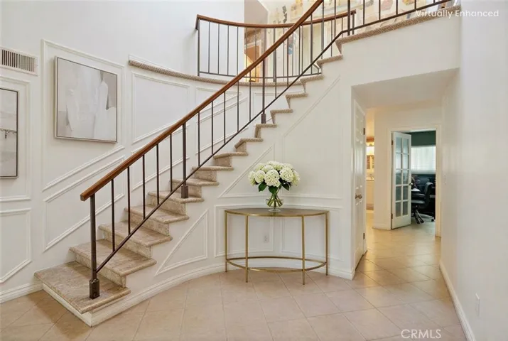 Virtually Enhanced to give an idea of what the rooms would look like with neutral colors and design.