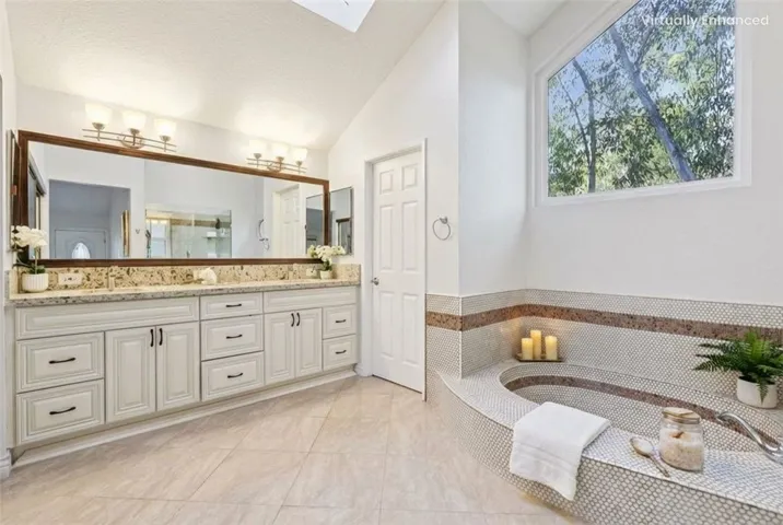 Virtually Enhanced to give an idea of what the rooms would look like with neutral colors and design.