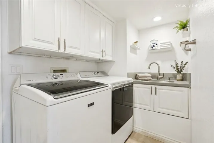 Virtually Enhanced to give an idea of what the rooms would look like with neutral colors and design.