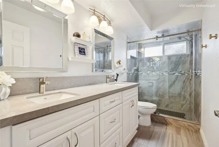 Virtually Enhanced to give an idea of what the rooms would look like with neutral colors and design.
