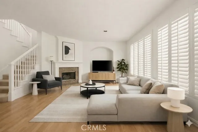 Virtually Staged room