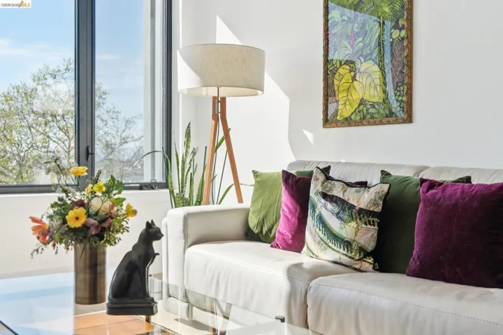 Living area featuring plenty of natural light