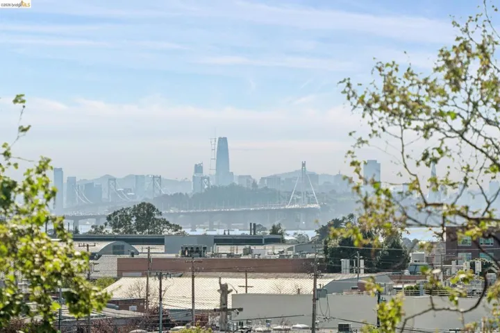 Water view featuring a notable bridge