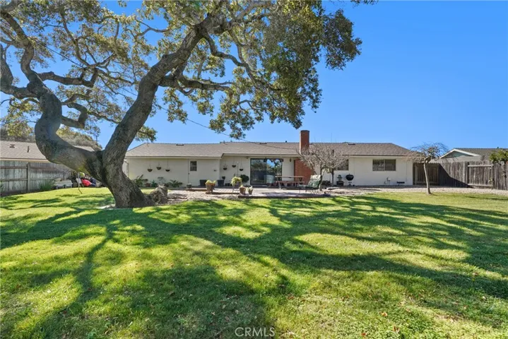 Wonderful Back Yard With Majestic Oak Tree