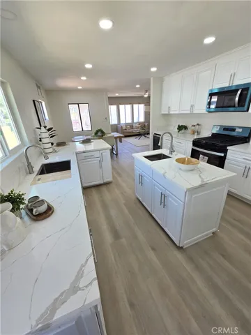 Open and connected layout.