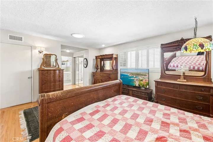 Master Bedroom view to Dual Closets and Master Bath