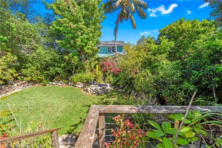 View of Backyard from Kitchen/Breakfast Nook Deck