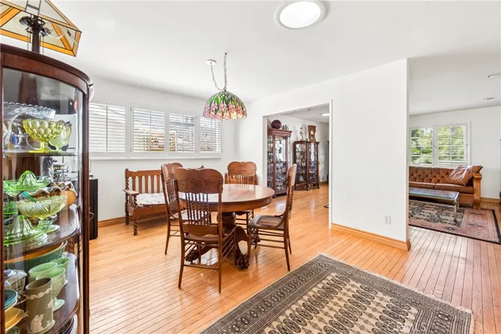 Dining Room w view into Living Room