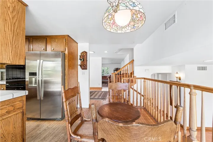 Breakfast nook w view into Living Room and Foyer