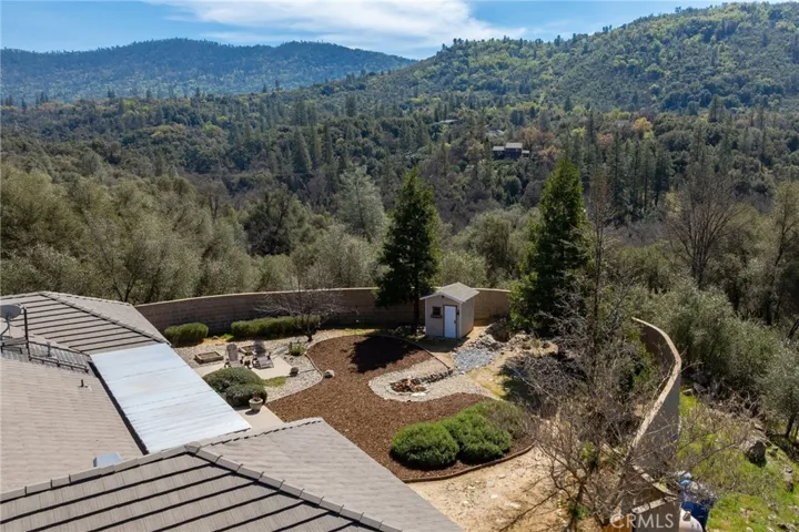 aerial view back yard