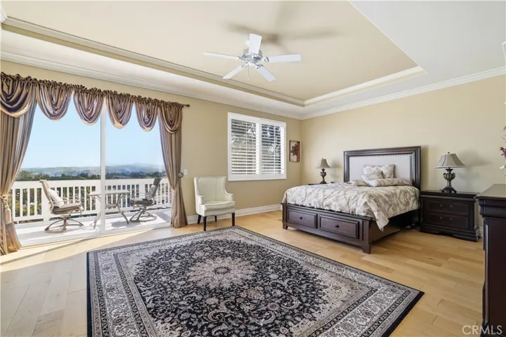 Primary suite with view deck
