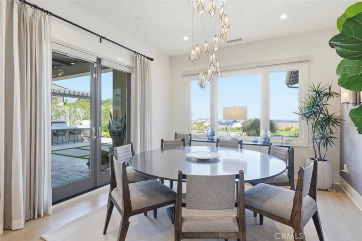 Dining room with a view