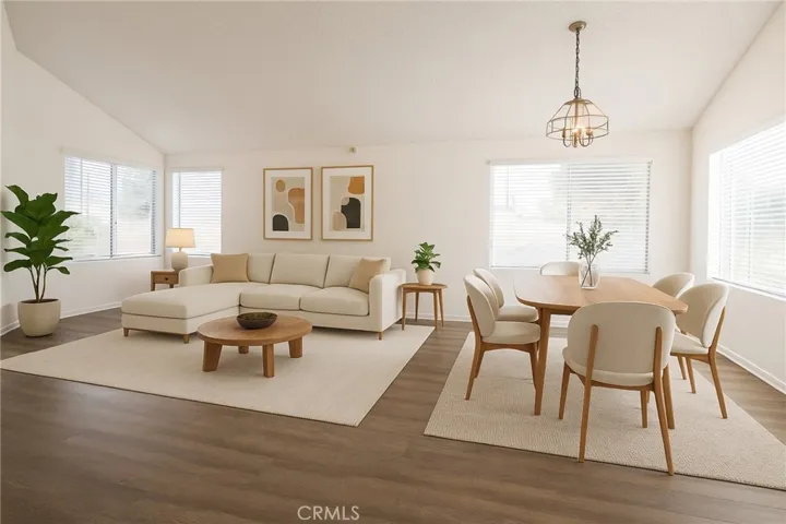 Dining Room & Living Room Virtually Staged