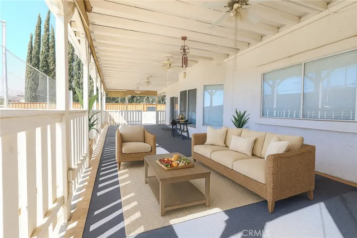 Covered Patio for outdoor entertaining! Virtually Staged