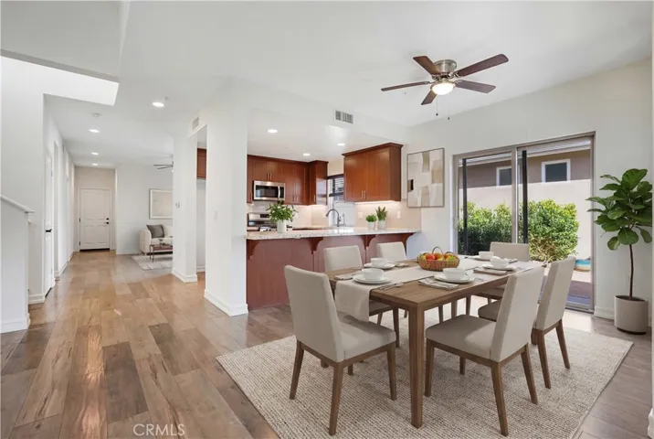 Kitchen and eating area - Virtually staged